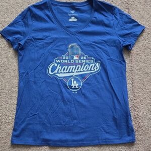 Fanatics Royal Blue World Series Champions Tee
